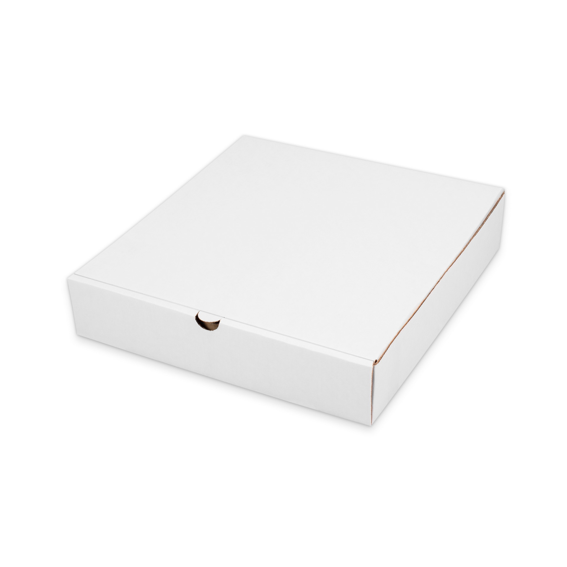 Коробка для пирога бумажная 260*260*60 мм белая
