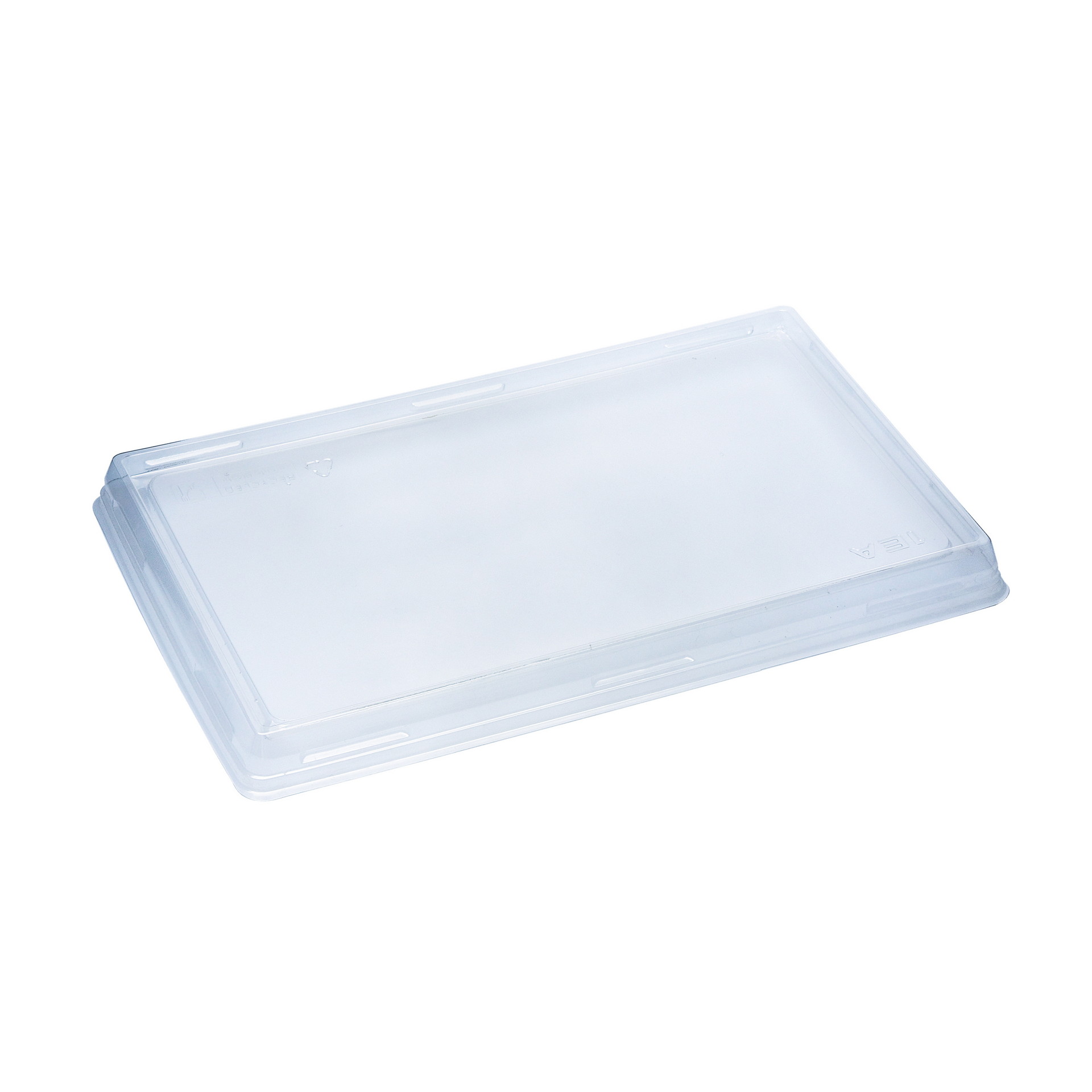 Крышка пластиковая для контейнера 120*200 мм прозрачная плоская