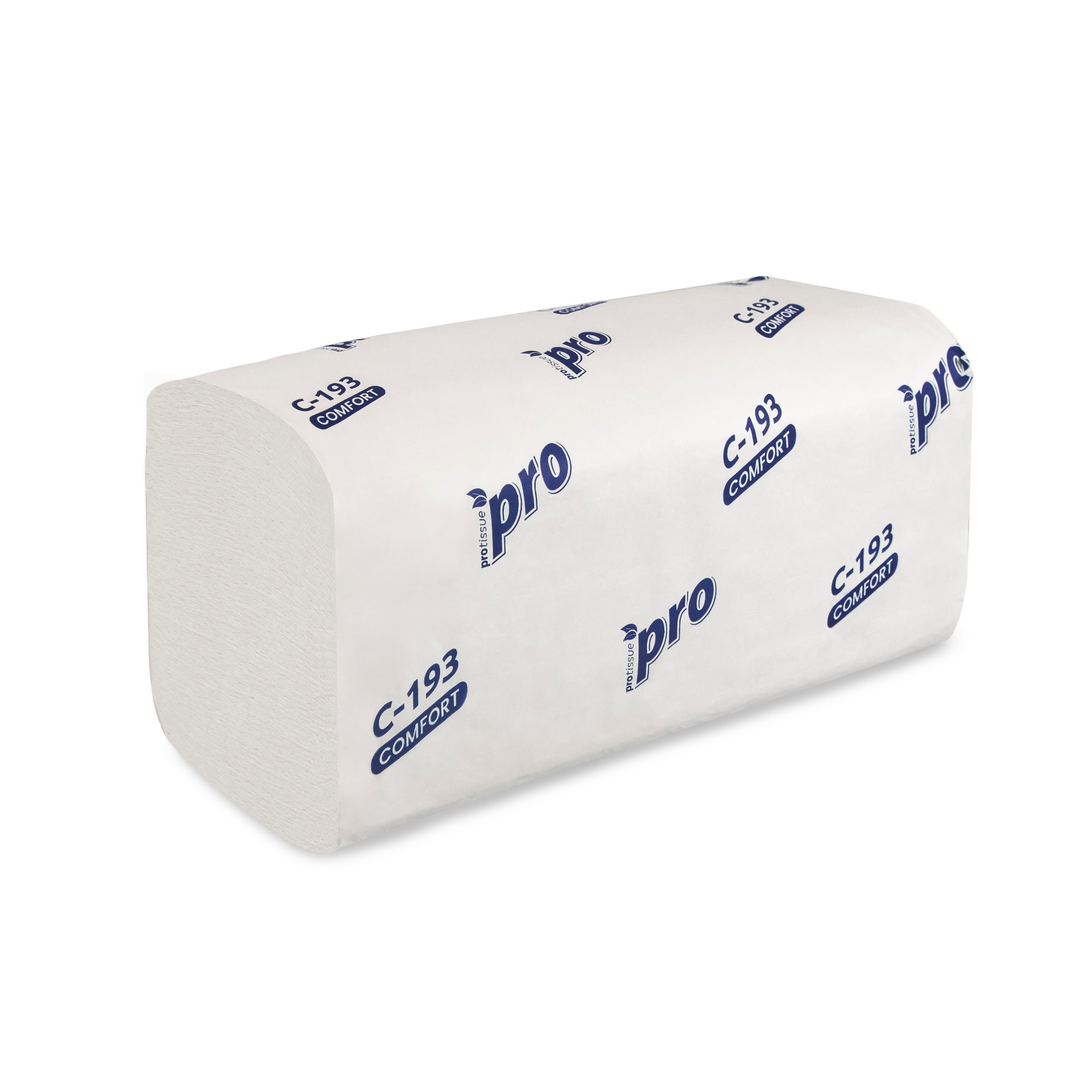 Полотенца бумажные однослойные 210*220 мм белые V-сложение в листах