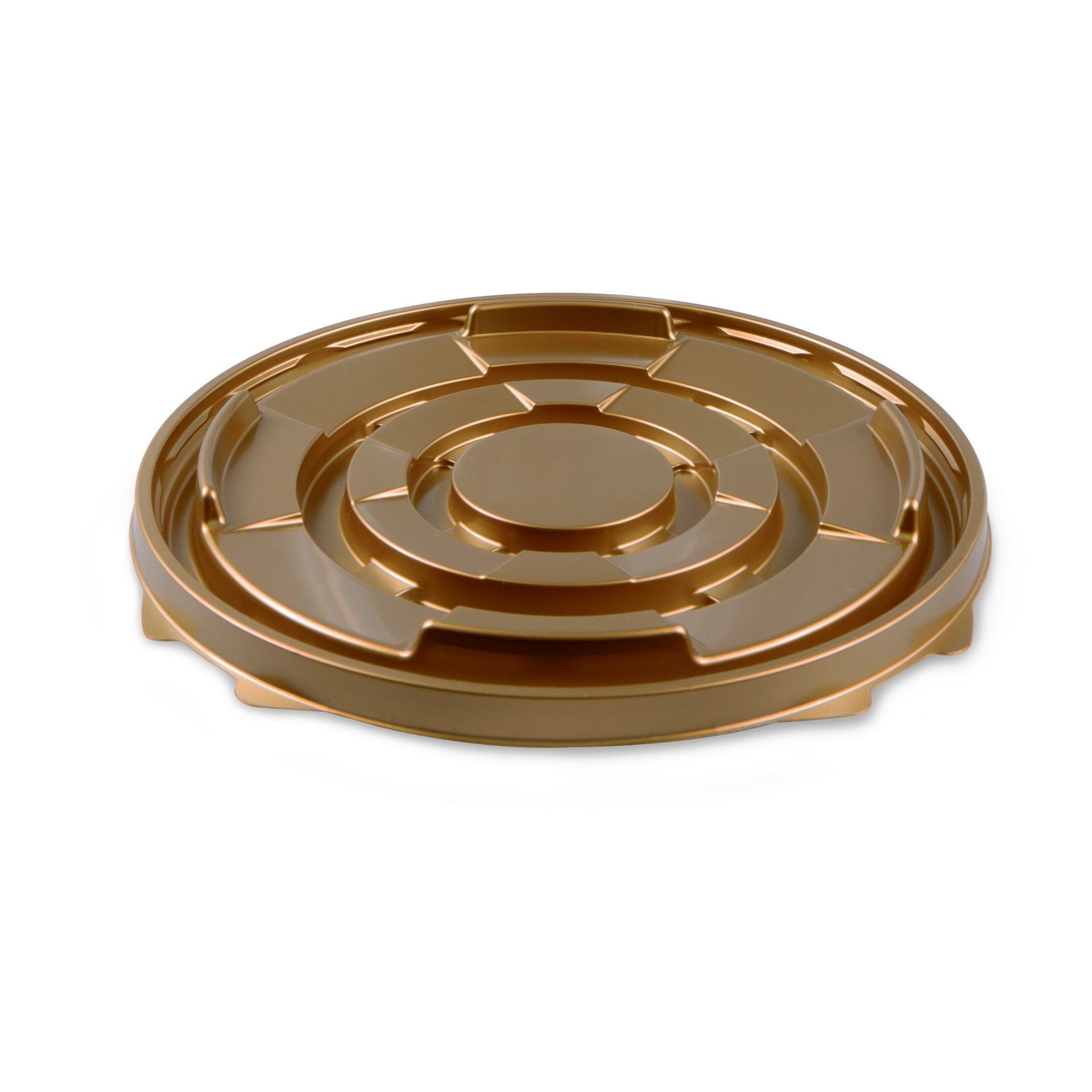 Дно пластиковое для торта диаметр 194 мм золотое премиум