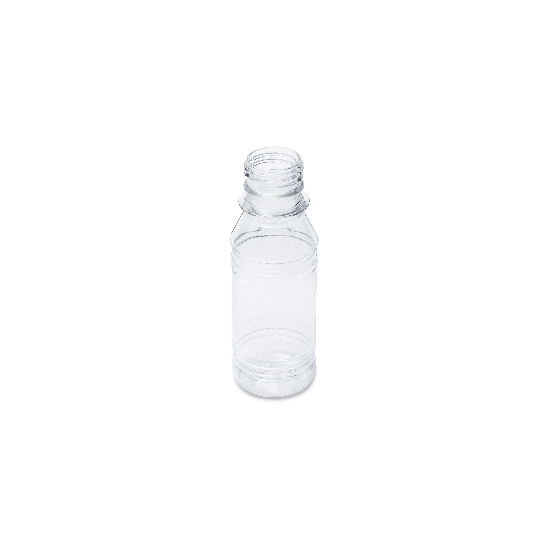 Пластиковая бутылка круглая 100 мл горло 28 мм