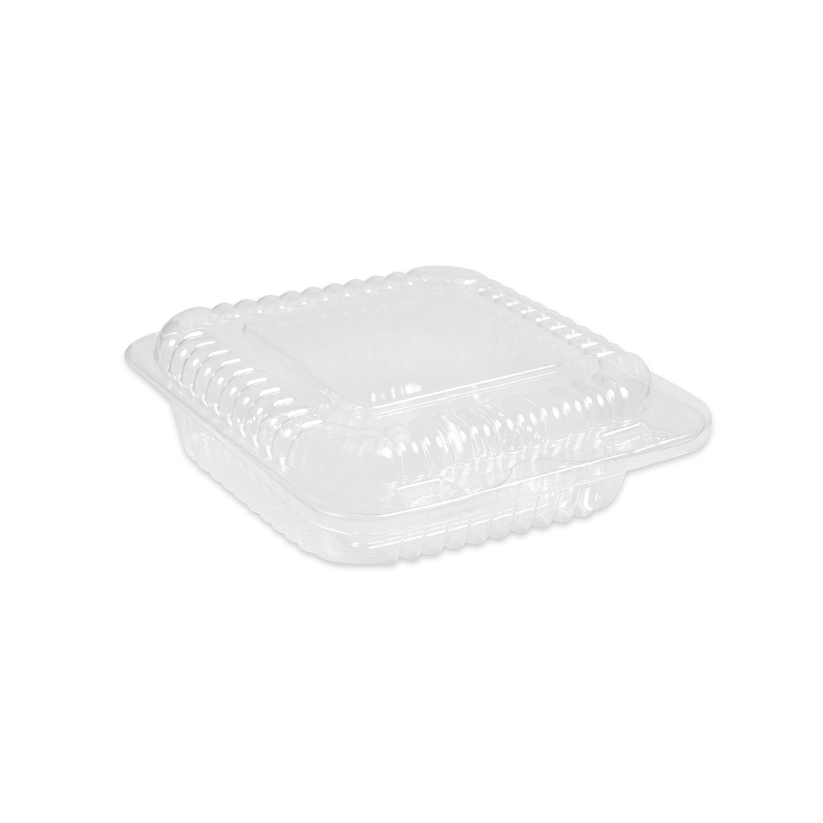 Купить контейнер пластиковый 535 мл прозрачный с откидной крышкой оптом .