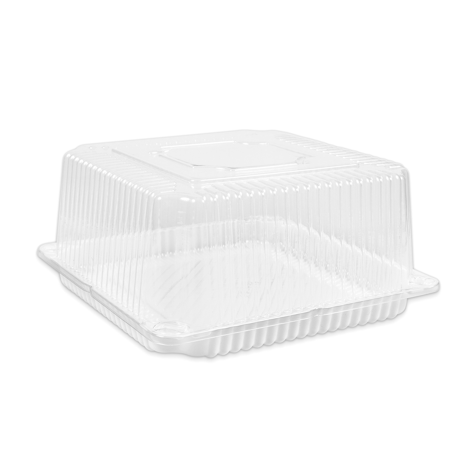Коробка пластиковая для торта 215*215*110 мм с прозрачной крышкой в комплекте