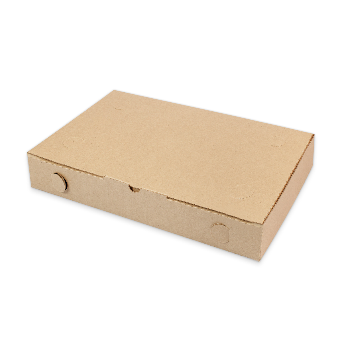 Коробка для пирога бумажная 250*390*60 мм светлый крафт