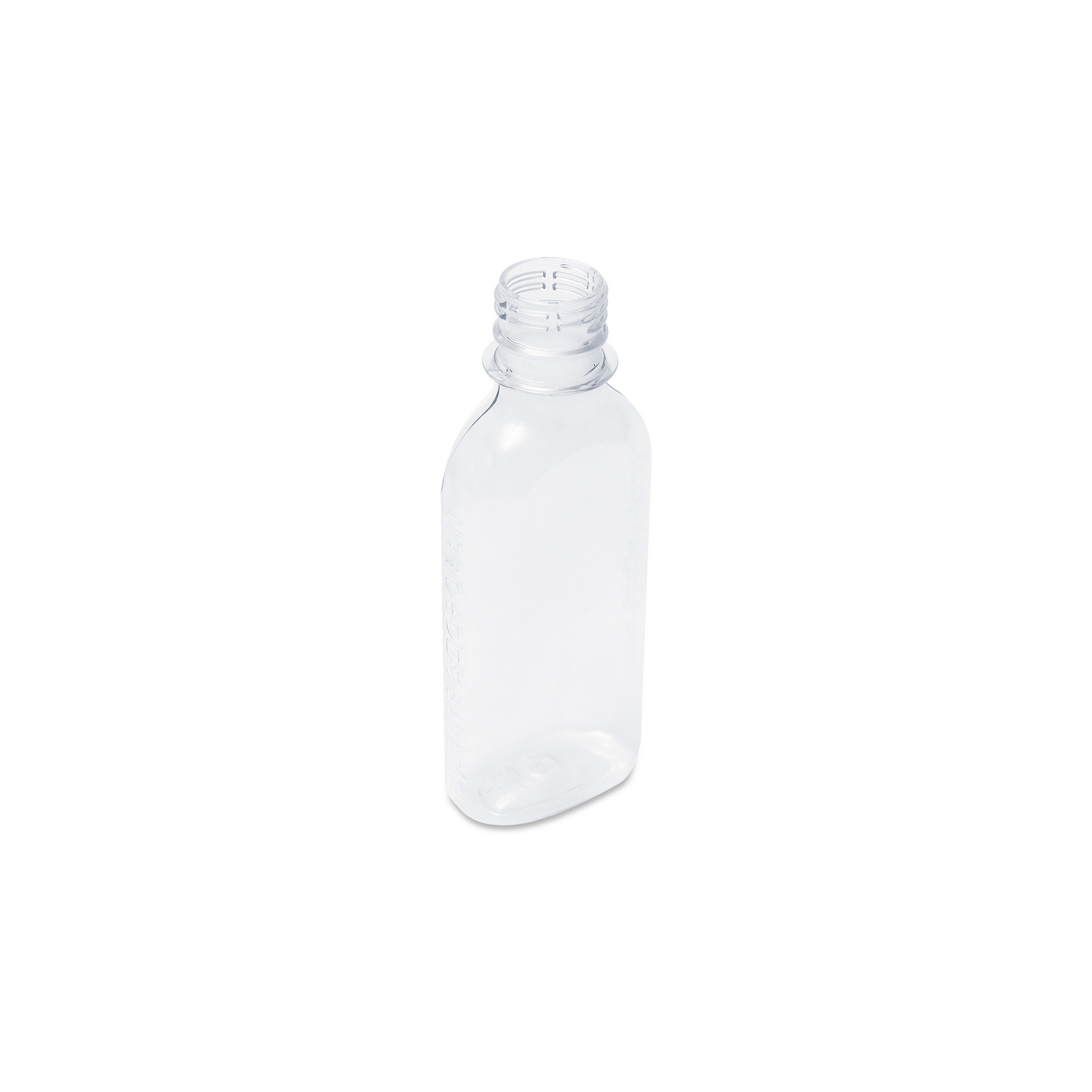 Пластиковая бутылка плоская 150 мл горло 28 мм