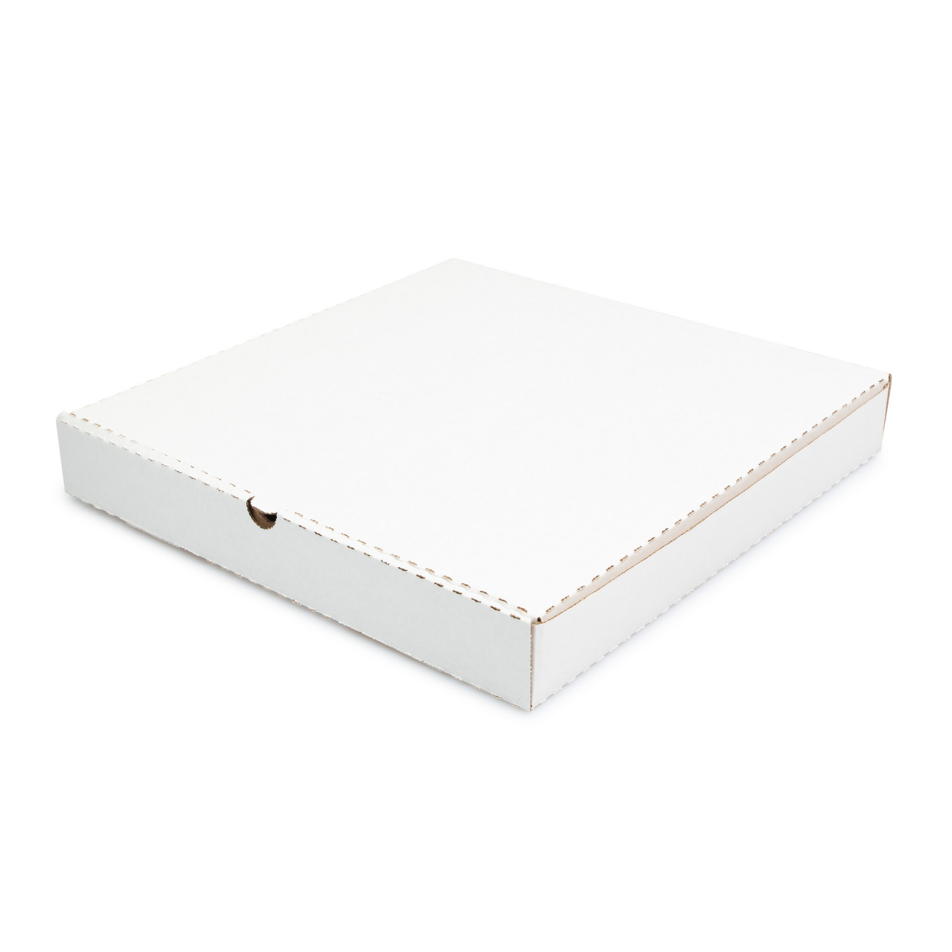 Коробка для пиццы бумажная 400*400*40 мм белая