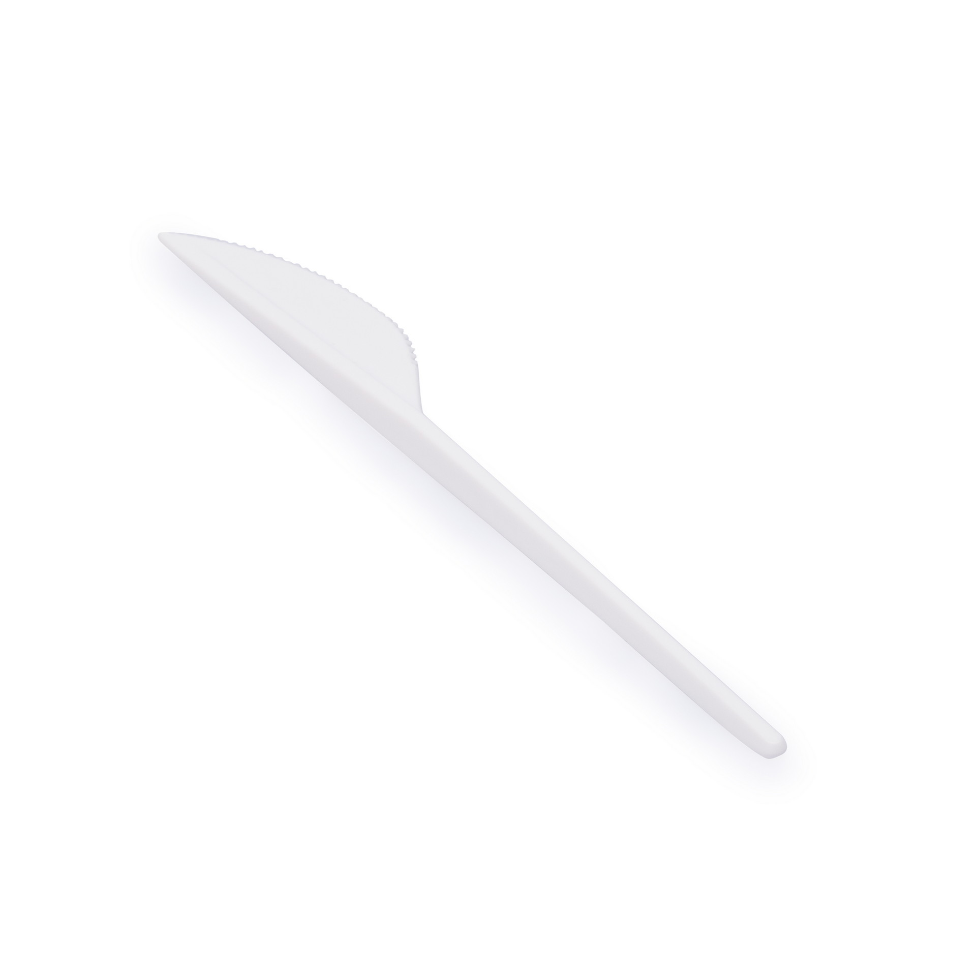 Нож пластиковый 165 мм белый