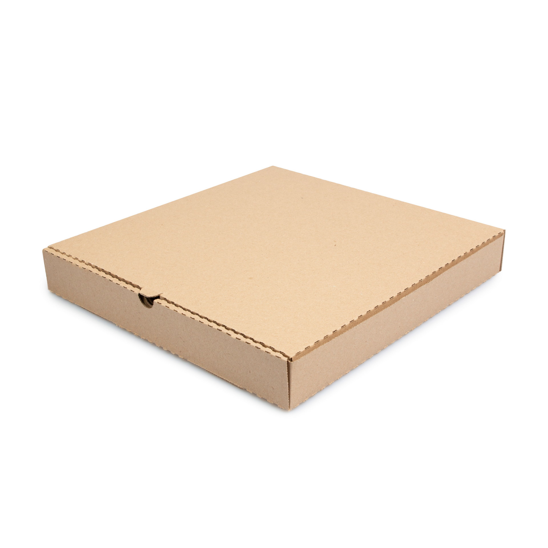 Коробка для пиццы бумажная 330*330*40 мм светлый крафт