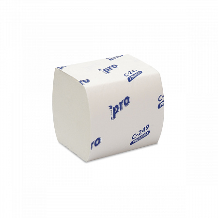 Туалетная бумага двухслойная 220*110 мм V-сложение белая в листах
